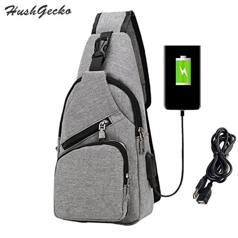 www.bagssaleusa.com : Buy Sling Bag Shoulder USB Charging Crossbody Men Chest Bags Lightweight ...