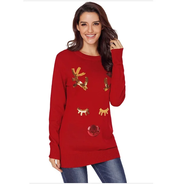 sequin ugly sweater