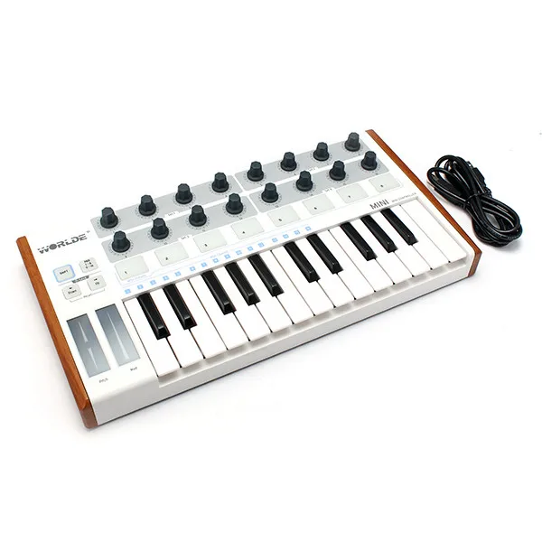 

Mini Professional 25-Key USB MIDI Drum Pad and Keyboard Controller