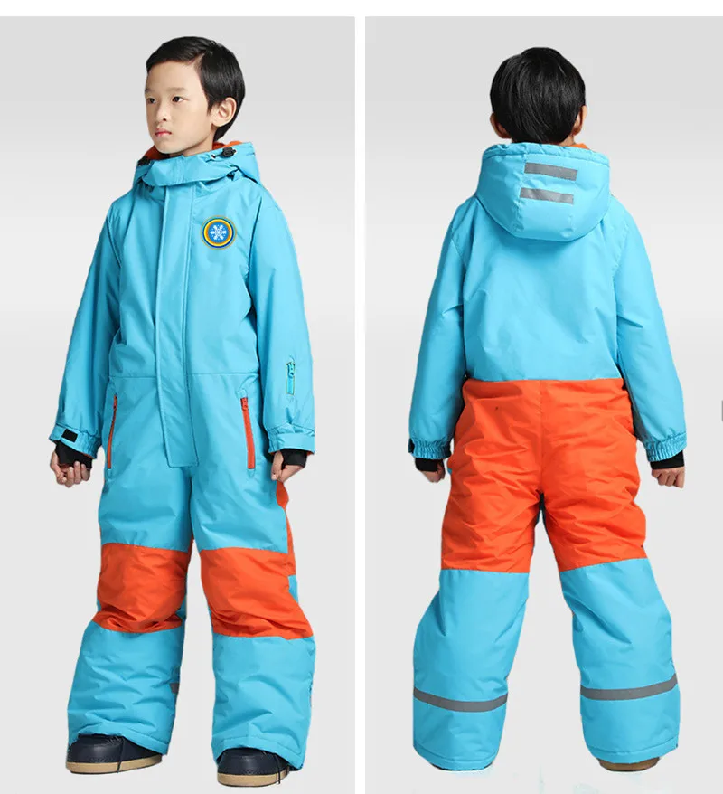 Winter Ski Jumpsuit Kids Boys Ski Suit One piece Snowsuit Ski Suits