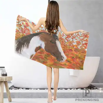 

Custom horse with an attit Bathroom Washcloth Towels Face Towel/Bath Towel Shower Towels Size 33x74cm/72x143cm#18-12-17-07-328