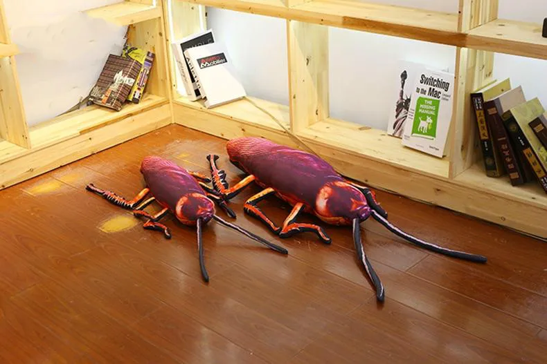 3D моделирование тараканов, плюшевая забавная кукла-насекомое, креативная мягкая подушка, странное тараканье, плюшевая подушка для детей, хитрый подарок