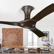LukLoy скандинавский потолочный вентилятор современный американский минималистичный ретро гостиная столовая гостиничная комната проект украшения потолочный вентилятор