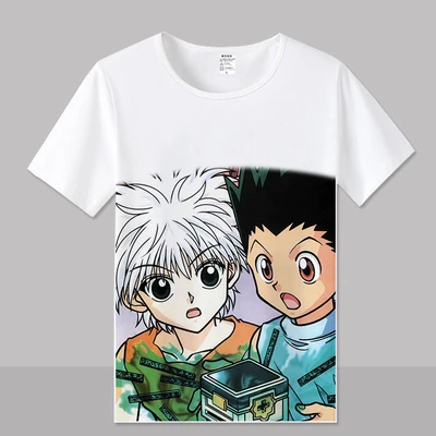 Аниме hunter x Мужская и женская дизайнерская футболка GON FREECSS Milk wire тканевая