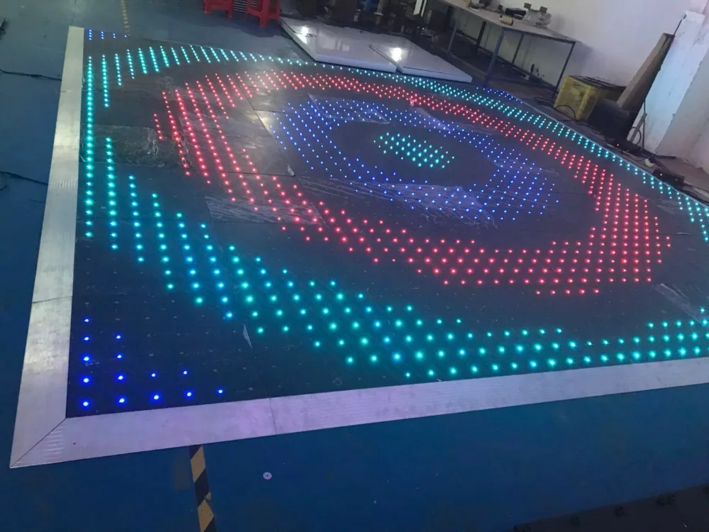 

20X20ft P10cm Newest Acrylic Waterproof RGB LED Video Dance Floor for Party Wedding Club Stage Show