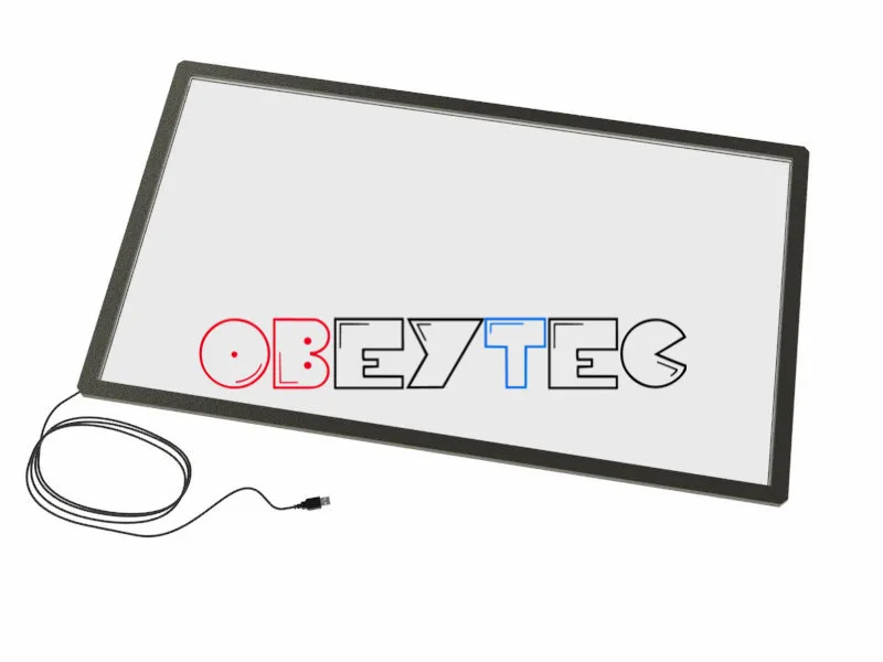 Obeytec 55 дюймов инфракрасный сенсорный экран Сенсорный экран Панель, 2 точек касания, простой монтаж, USB, подключи и играй, стабильной прошивкой, высоко Competiable