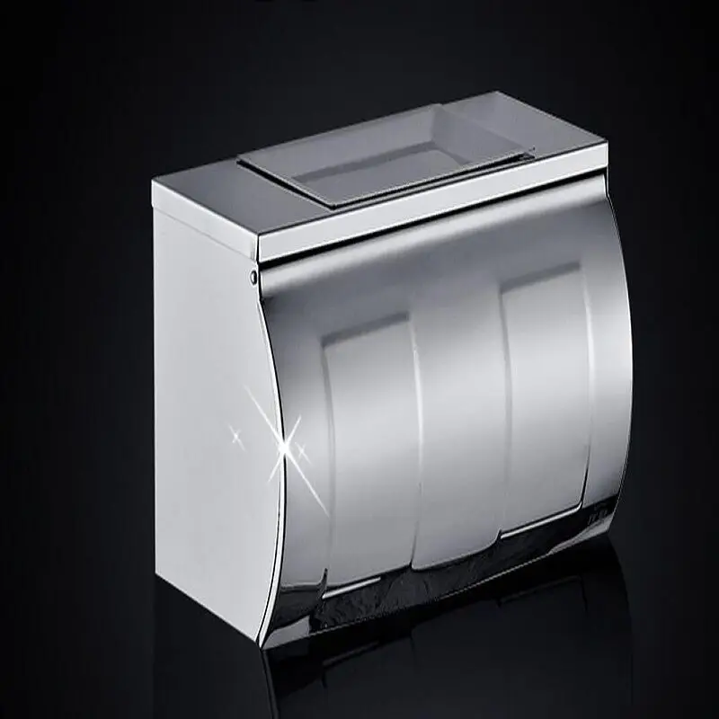 

Sanitary stainless steel paper towel box of toilet paper holder toilet toilet paper carton paper carton hands