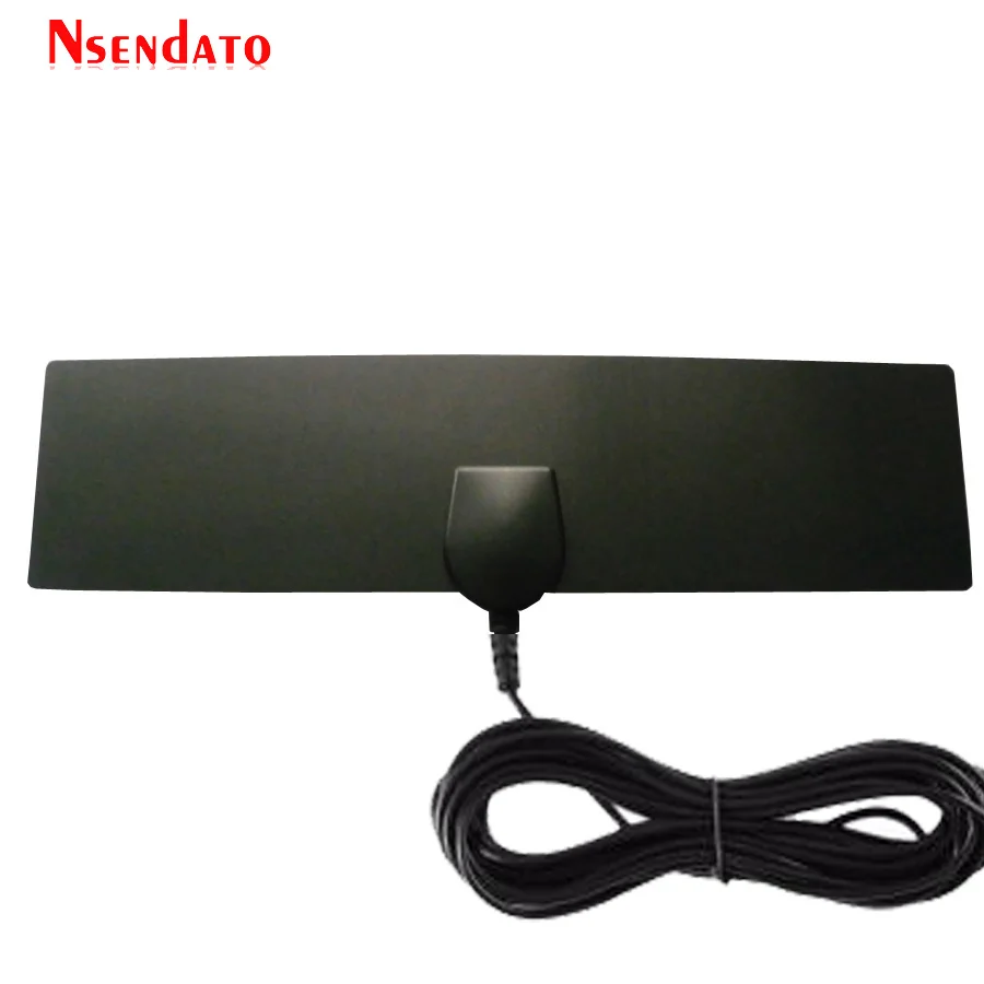 470-862MHz HDTV Digital Indoor& Outdoor Ultra Thin TV Antenna Receiver 1080 4K 25 Miles Range Amplified Signal Booster Reception