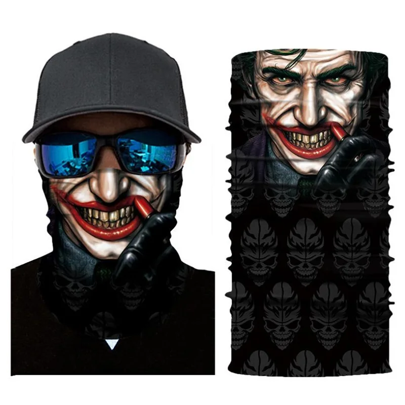 Шарф для езды на мотоцикле и велосипеде The Joker маски бандана повязка голову