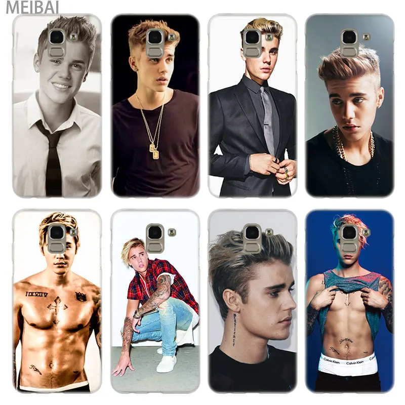 MEIBAI Justin Bieber singer Transparent Hard Case for Samsung Galaxy J3 J5 J7 2017 EU J4 plus J2 core J2 pro 2018 J7 max