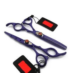 6 дюйм(ов) ручной Ножницы Краски фиолетовый настроить ваш логотип парикмахерские Ножницы для волос. FH-10556