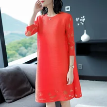 Три четверти складок, свободная, однотонная, с вырезом, с блестками, длинная футболка