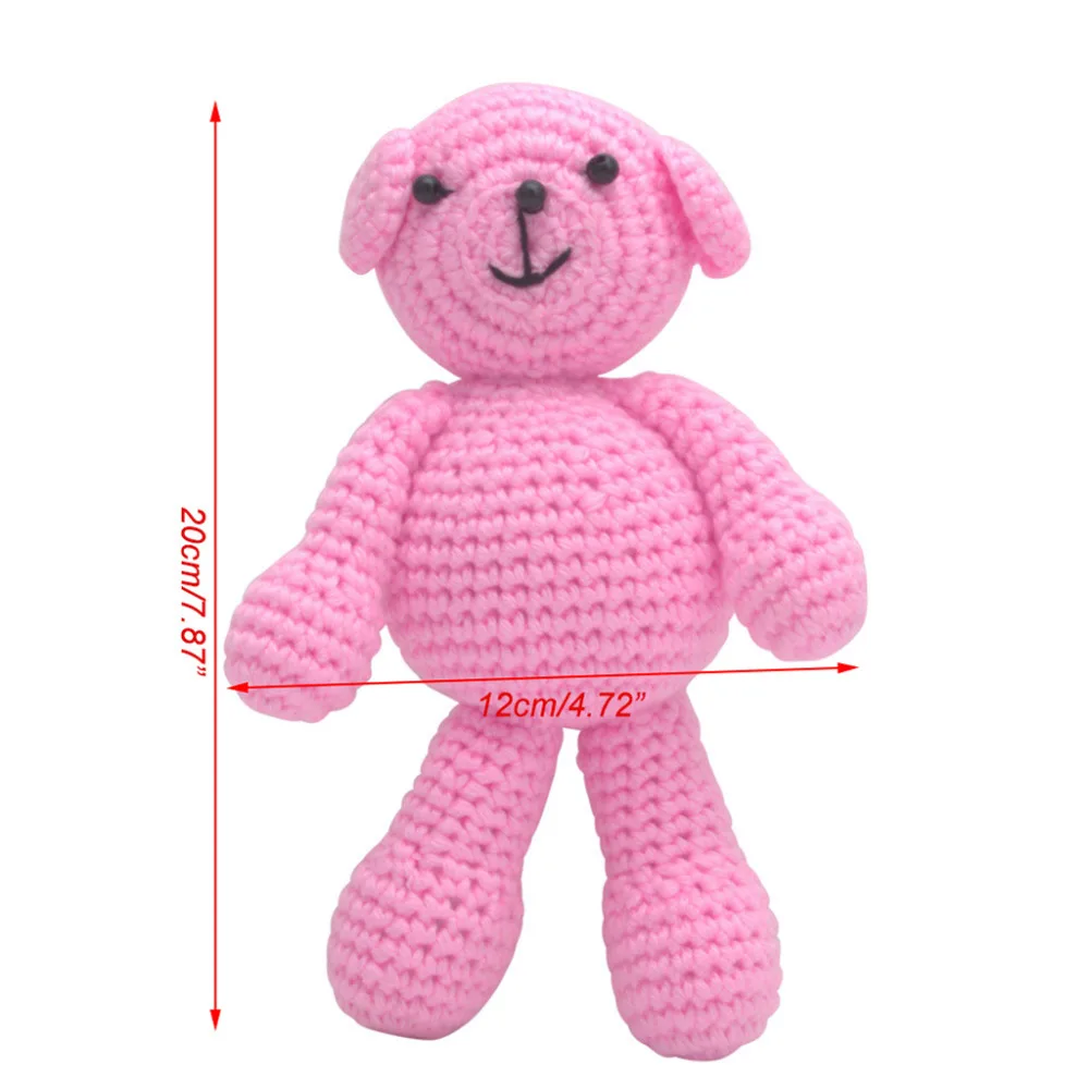 Baby Newborn Girls Boys Crochet Knit Bear Photography Prop Photo Toy Cute Gift