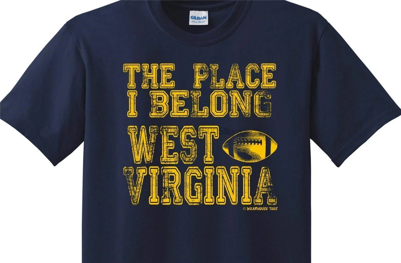 West Virginia Country Roads T Shirt WVU Football Mountaineers