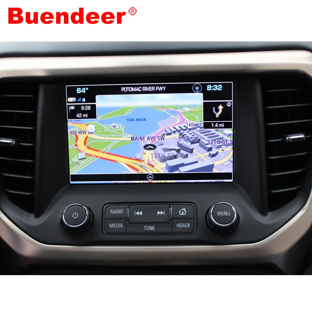 

Buendeer Tempered Glass for 8 Inch GMC Acadia 2019 2018 2017 2016 Navigation Touch Screen protector Auto interior accessories