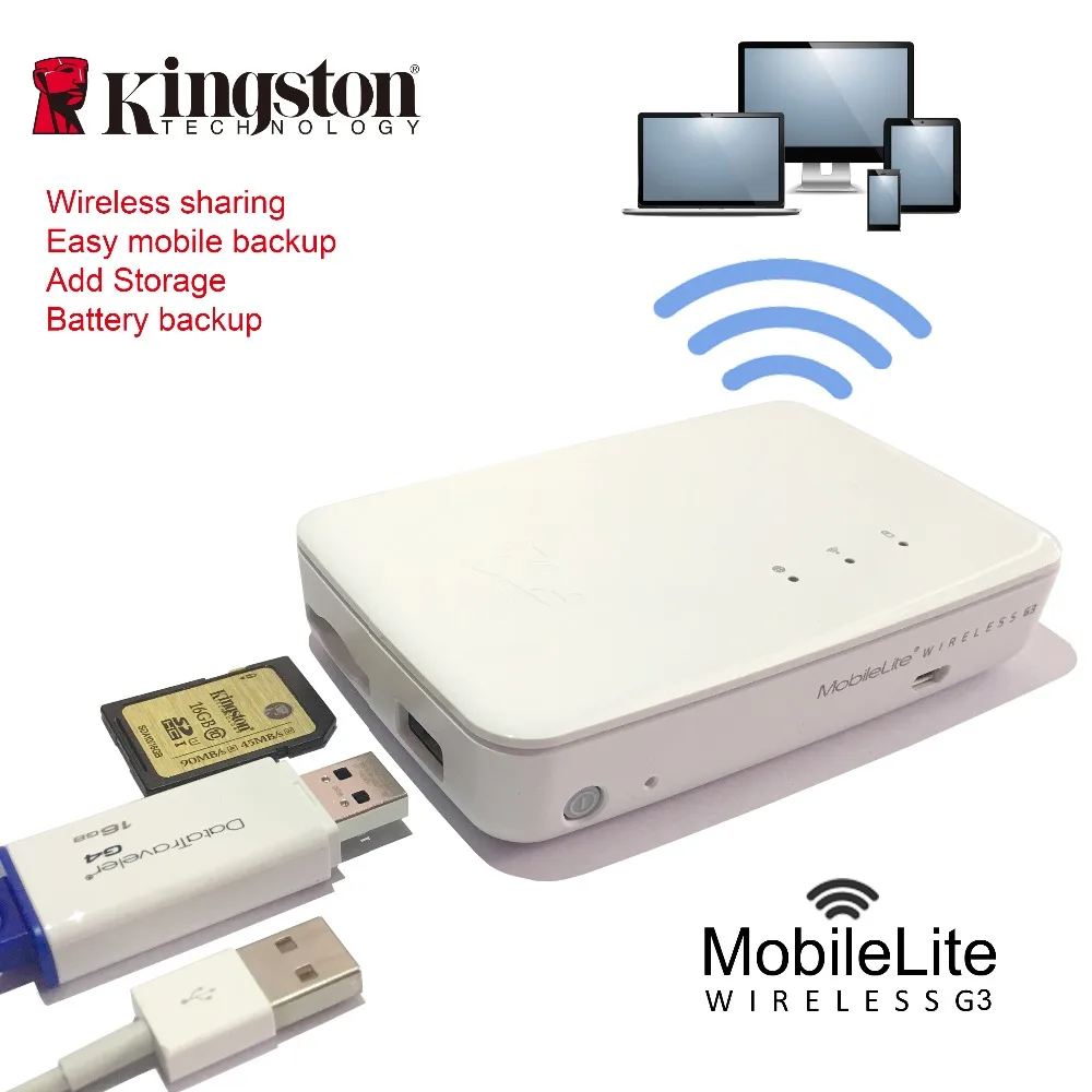 Kingston wireless card reader Multifunction wifi transmitter Wireless