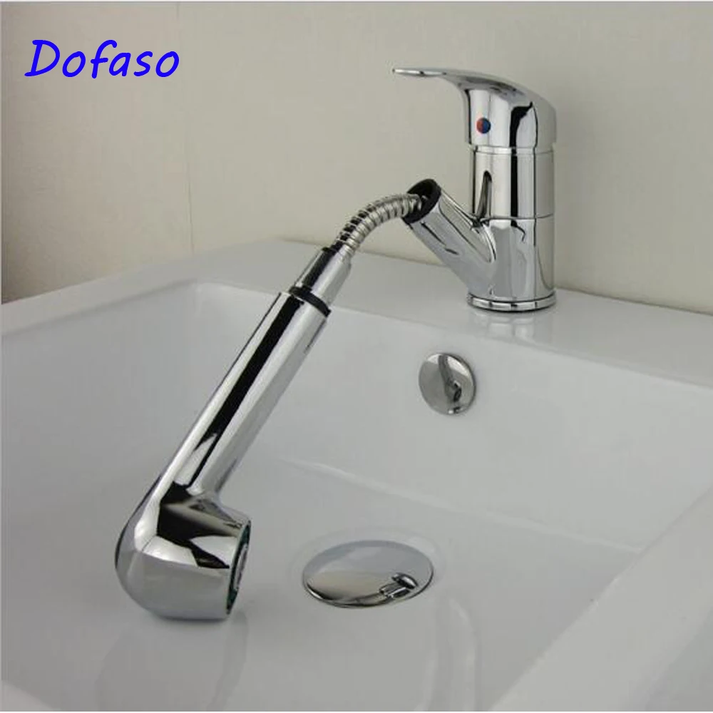 Dofaso смесители для кухни Поворотный Romovable вытащить подпушка воды Saver смесителя 360 Ванная комната смеситель