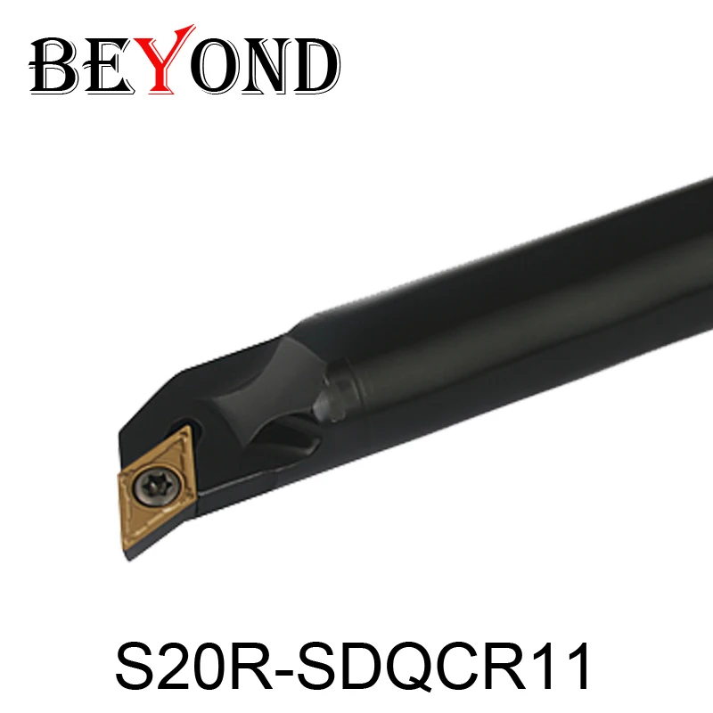 

OYYU/BEYOND Turning Tool Holder S20R-SDQCR11 S20R-SDQCL11 SDQCR Lathe Cutter Boring Bar Carbide Inserts Tools CNC Cutting
