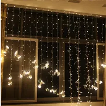 10*3m1000 LED Шторы свет Рождество украшение вспышки Цветной Фея Свадебные украшения Освещение Светодиодные ленты строка Водонепроницаемый