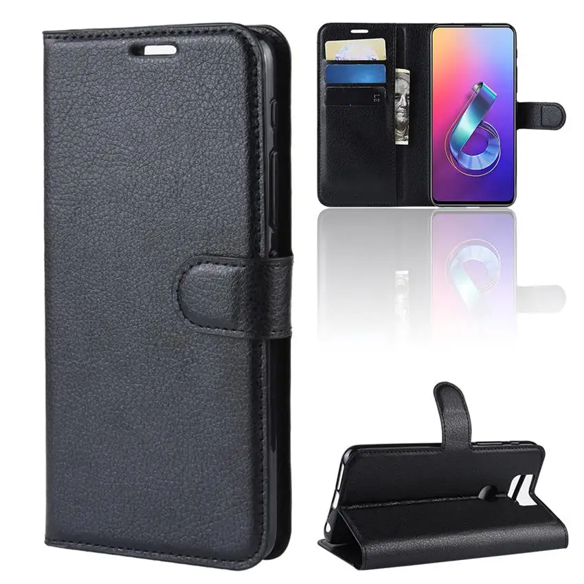 

Asus Zenfone 6 ZS630KL Case Flip 6.4 Luxury PU Leather Cover Phone Case For ASUS ZS630KL ZS ZS630 630 630KL KL Cases