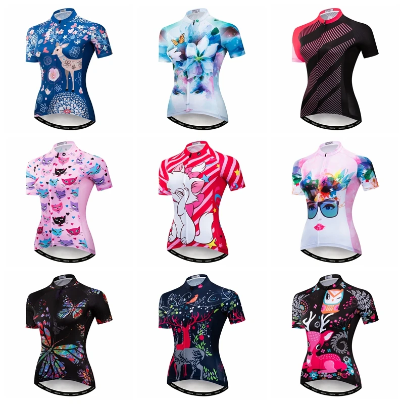 

Weimostar Pro Team Cycling Jersey Women Summer Short Sleeve mtb Bike Maillot Ciclismo Outdoor Racing Sport Bicycle Shirt Top Cat