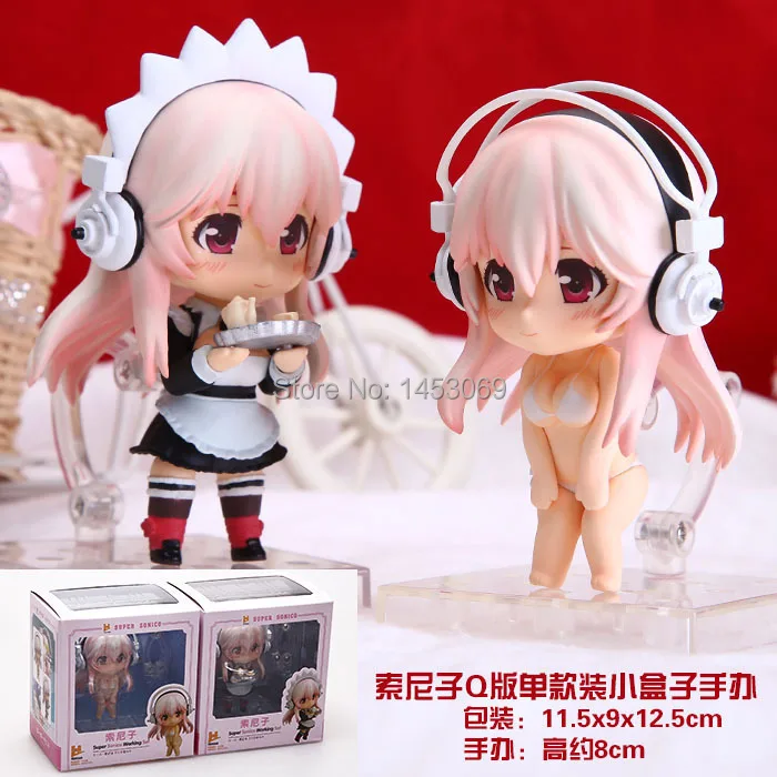 

Nendoroid Super Sonico Working/Swimsuit PVC Action Figures Collection Model Toys 2pcs/set