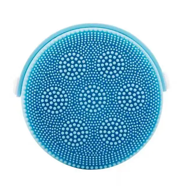 Мини USB Электрический Массаж Уход за кожей лица Очиститель Щетка для умывания водостойкие силиконовые чистящие средства - Цвет: Blue