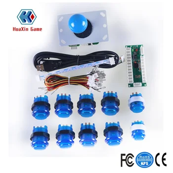 

Led Illuminated Arcade Diy Parts Zero Delay Led Usb Encoder + 8 Way Joystick