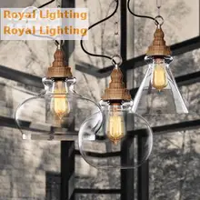 Free shipping retro bar luz de cristal estilo loft país de américa lámpara de comedor cocina industrial de madera colgante de luz fixture