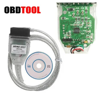 

Mini-VCI J2534 Interface MINI VCI V14.20.019 USB Diagnostic Cable For Toyota TIS Techstream V15.00.028 OBD2 16pin Scanner
