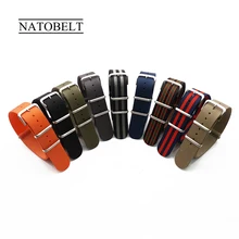 20 22 mm Color Striped Nato Strap for Army Sport Nylon Watchbands On For Hours For James Bond Watch