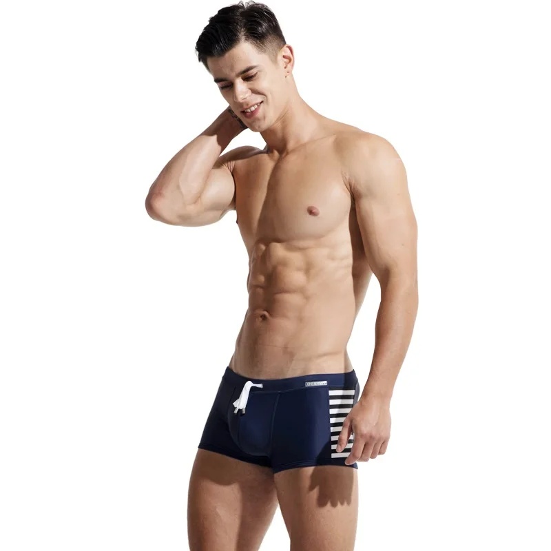 Toppick, сексуальный мужской купальник, купальники с подкладкой, горизонтальные полосы, пляжная одежда, Zwembroek Heren, мужские плавки для купания