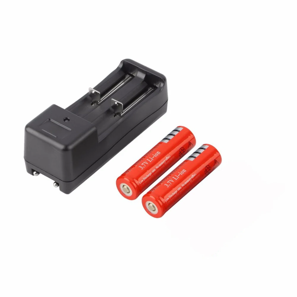 

Apleok 2 Port Universal Battery Charger Smart Charging for Battery with 2pcs 18650 5000mAh 3.7V Li-ion Rechargeable Battery EU