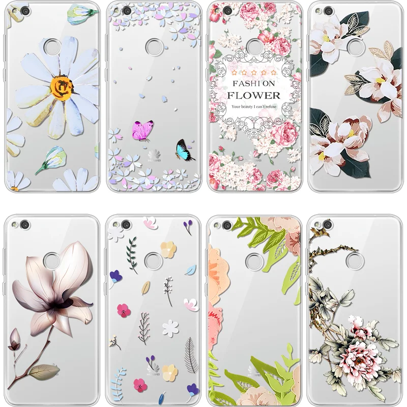 

Flower For Huawei P8 P9 P10 Plus P20 Mate S 10 20 Lite Honor 7A Pro Mini Y6 2017 Y7 G8 P Smart Soft For Huawei P20 Lite TPU Case