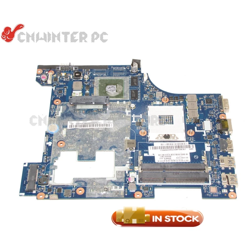 Материнская плата NOKOTION QIWG6 материнская для ноутбука Lenovo G580 90002355 HM76 DDR3 GT710M |
