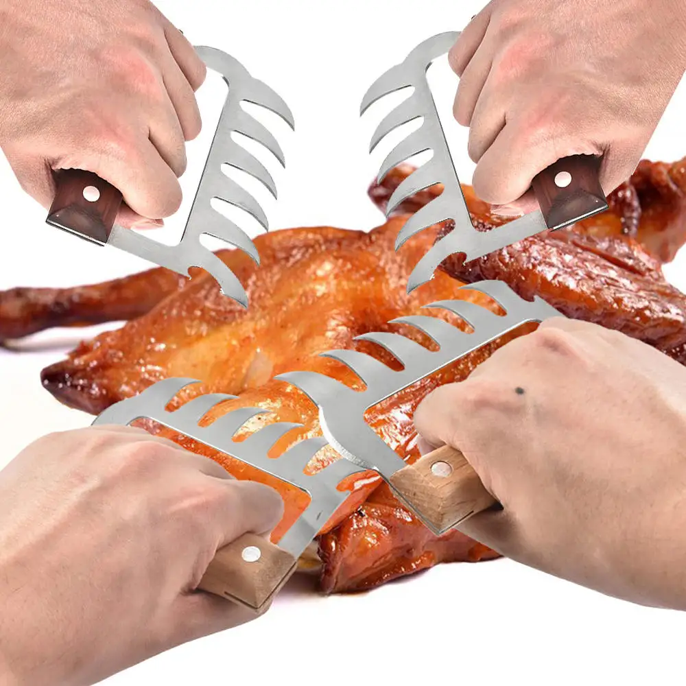 

Meat Splitter Bbq Barbecue Tool Practical Bear Claw Meat Separator Bear Claw Fork Multi-Function Meat Remover