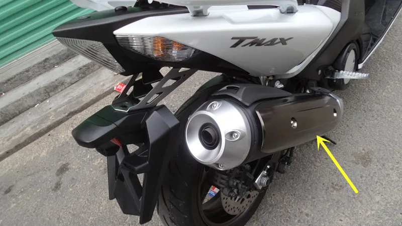 Honglue для YAMAHA TMAX500/530 2011- модели имитация углеродного волокна Выхлопной Трубы крышка среднего глушителя крышка