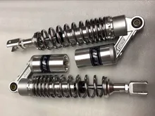 340mm 1 par chrome Motocicleta Traseiro air Shock Absorber Para GSX 750 Inazuma xjr400 97-98 HONDA CB400 super quatro 1992-1998 prata