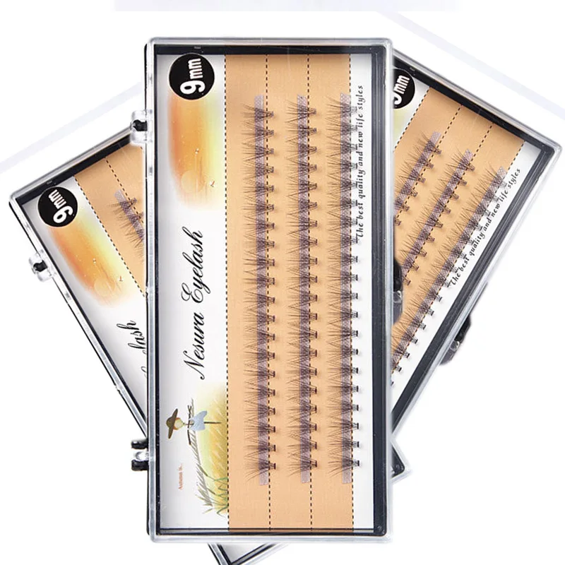 

60 Bundle Thick Individual Flare False Eyelashes Extension Fake Lashes Longlast