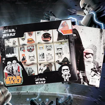 

12pcs/box Kids Toy Cartoon War Star BB8 Tattoo Sticker Temporary Tattoos Set maquiagem tatuagem Gift for Child