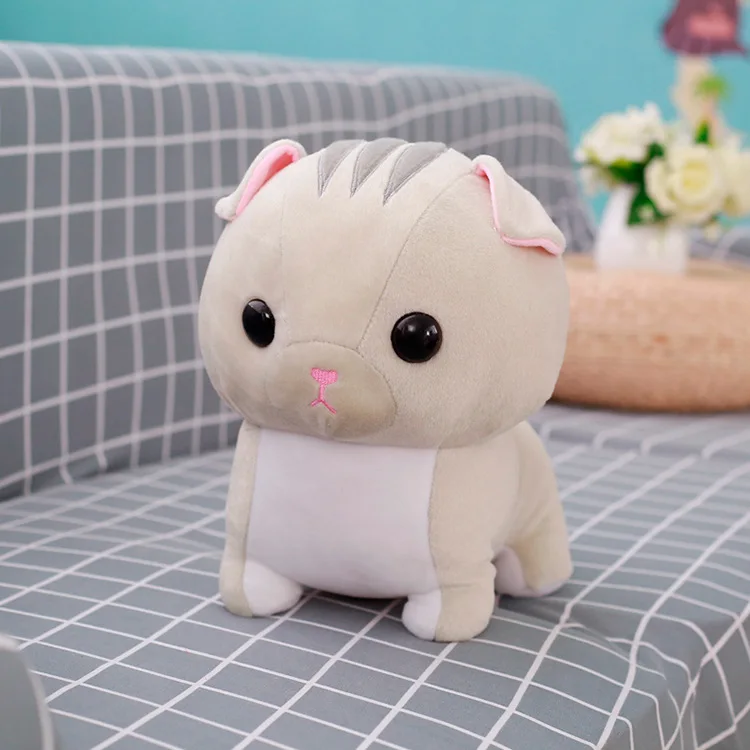 Прекрасный короткие ноги Манчкин кошка кукла колокол Cat плюшевые игрушки детям подарок