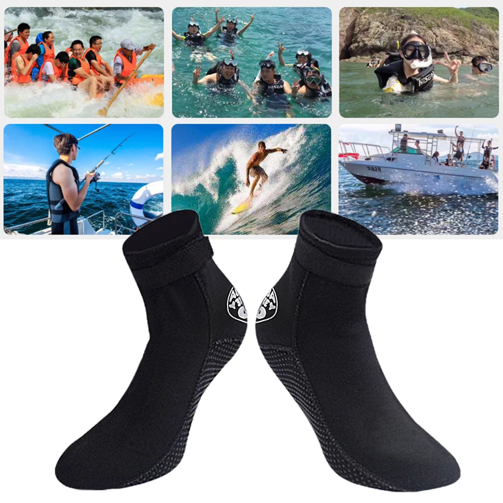 

3MM Neoprene Diving Socks Boots Water Shoes Beach Booties Snorkeling Diving Surfing Boots for Men Women