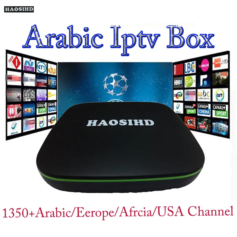 Android 7,1 iptv Европа HAOSIHD коробка с один год ресивер спутниковый с сам-шиной код iptv, арабский iptv box tv Бесплатно italia Швеция медиаплеер