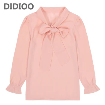 

Toddlers Chiffon Blouses For Girls Long Sleeve Shirts 2018 Autumn Tops Baby Clothes Spring Teenage School Uniforms 18M 5 9 11 13