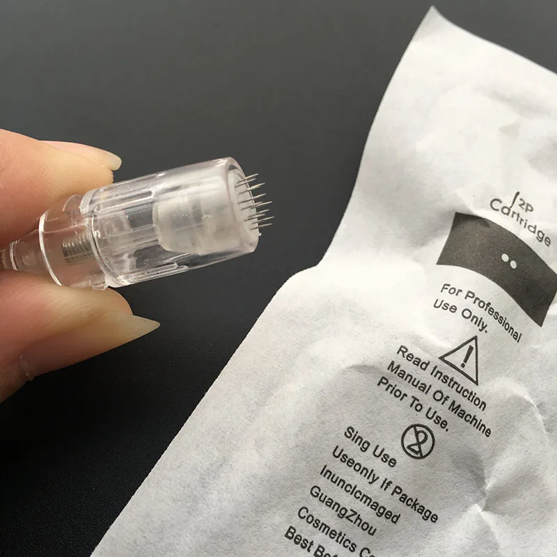 Cartucho para Auto Ponta de Agulha Elétrica Caneta Derma Agulhas Baioneta 12 Pinos Mym Microneedle Tatuagem 50 Pçs 5 Cheap Agulhas para tatuagem
