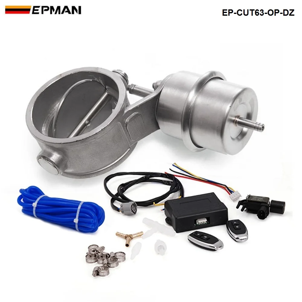 2.5'' 63mm Open style Vacuum Exhaust Cutout Valve with Wireless Remote