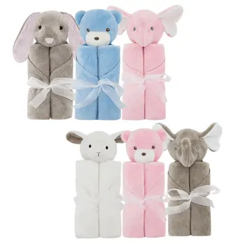 

Baby Blankets Baby Winter Bedding Newborn Thermal Soft Blanket Soft Warm Coral Fleece Plush Animal Plush Toy