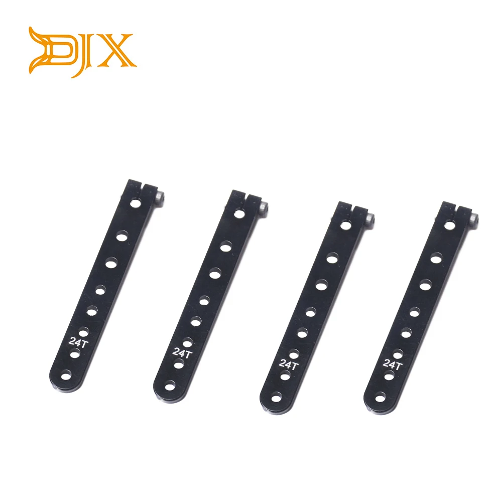 

DJX 5PCS Steering 24T Aluminum Servo Arm Horn Torque for Futaba HSP ETC RC Car Truck Buggy