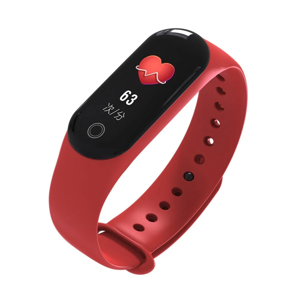 GIMTO спортивные Смарт-часы для мужчин и женщин, измеритель артериального давления, фитнес-браслет, трекер активности, шагомер, пульсометр, Smartband - Цвет: Красный