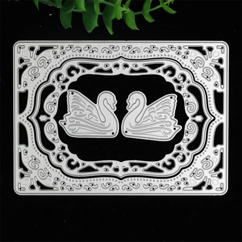 

KSCRAFT Metal Frames Swan Set Cutting Dies Stencils for DIY Scrapbooking/photo album Decorative Embossing DIY Paper Cards